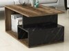 Măsuță de cafea Kailua 1104 (Nuc + Marmură neagră)