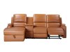 Kotna garnitura s počivalnikom Denton 1368 (Rjava)