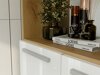 Staand badkamermeubel Nolmaru 103 (Artisan eiken + Glanzend wit)