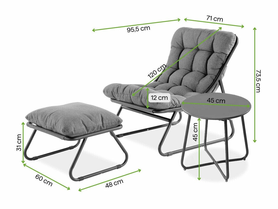 Lauko baldų komplektas ST9042