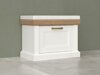 Dulap pantofi Solevu 115 (Alb + Nuc deschis)