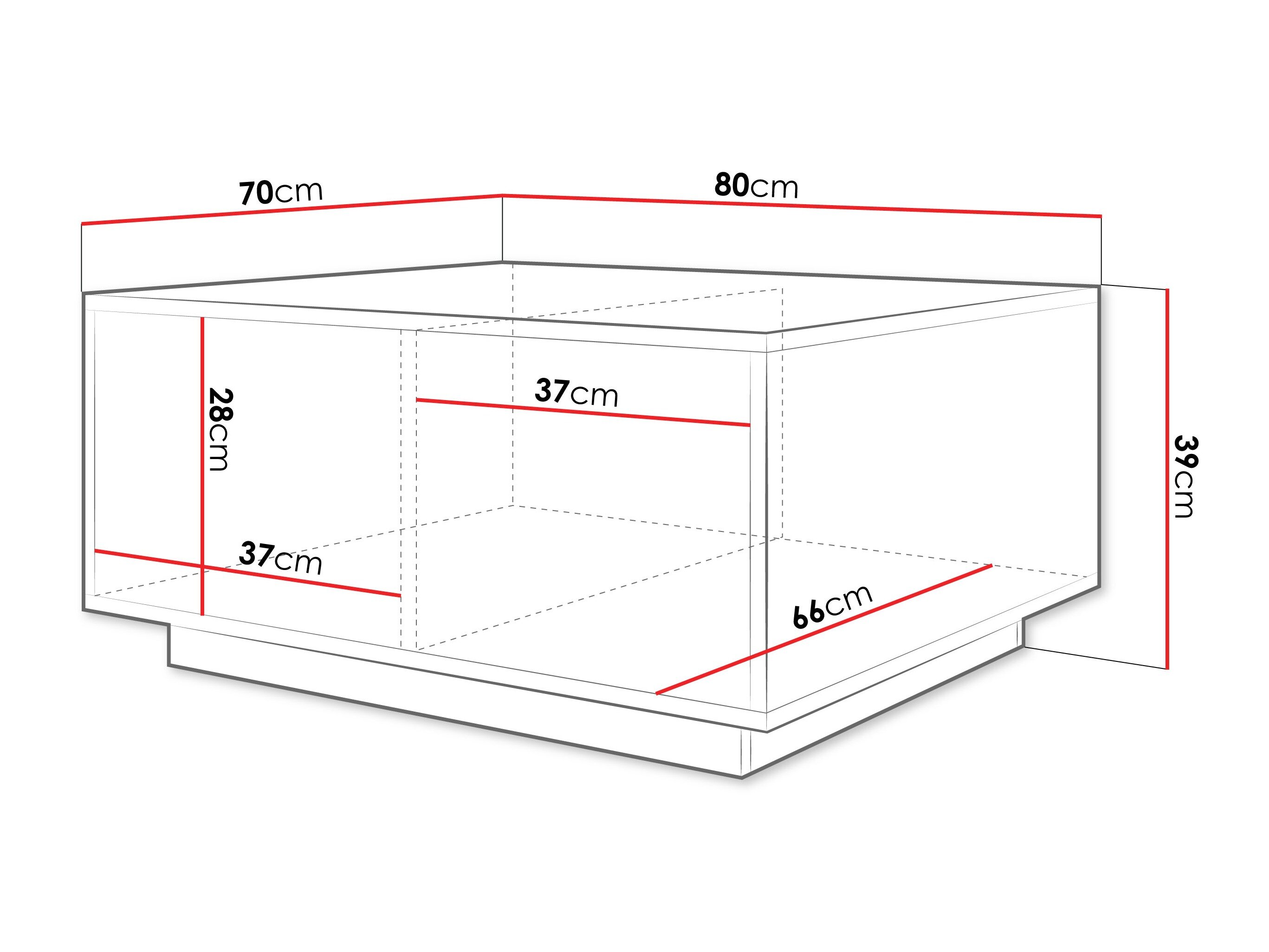 Salontafel Comfivo Unda (Licht travertin + Beige)