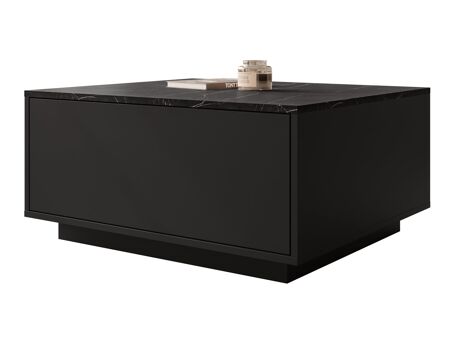 Salontafel Comfivo Unda (Zwart marmer + Zwart)