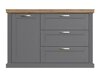 Comodă Solevu 120 (Grafit + Nuc deschis)