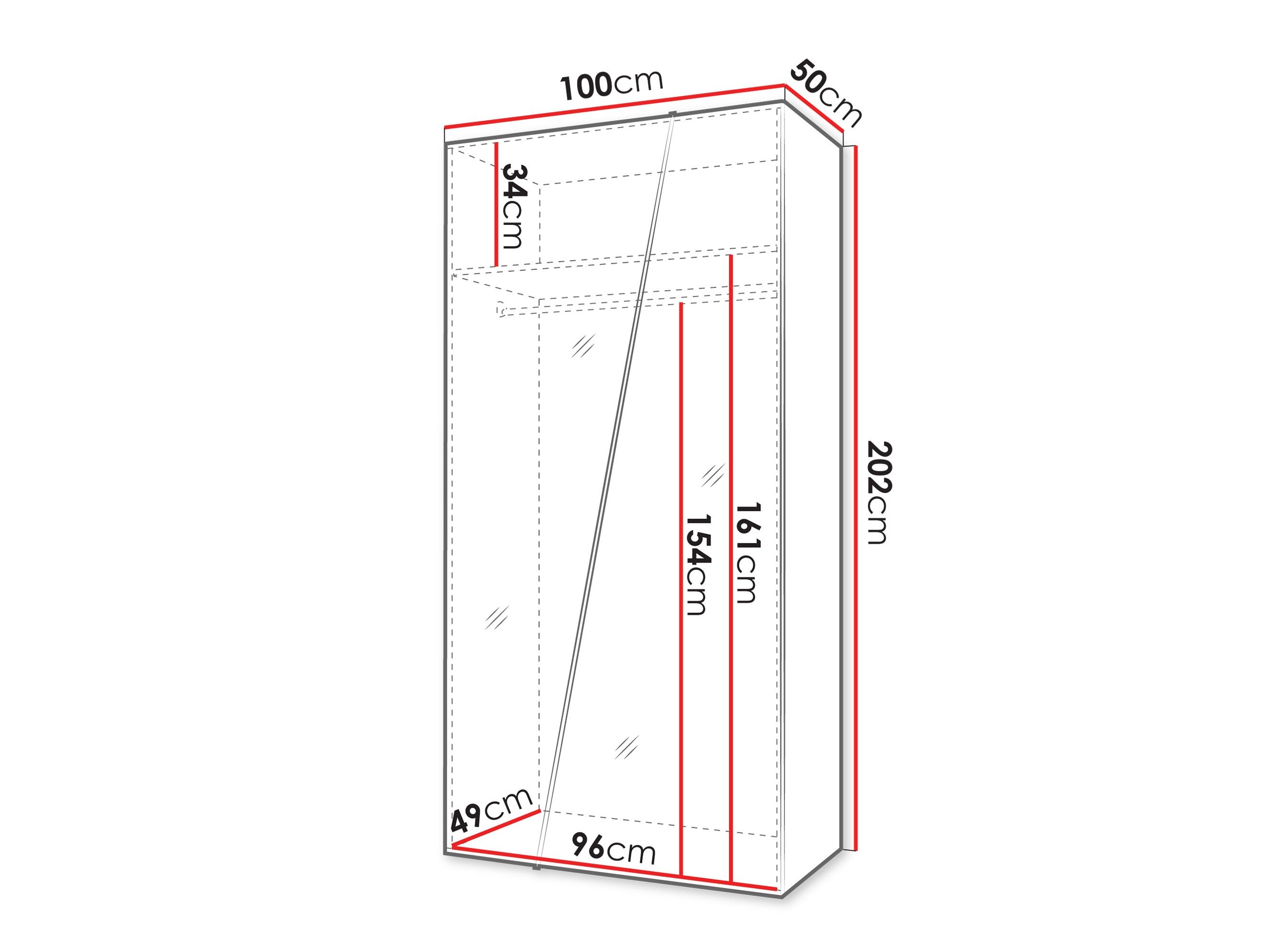 Armoire Hartford 634 (Noir)