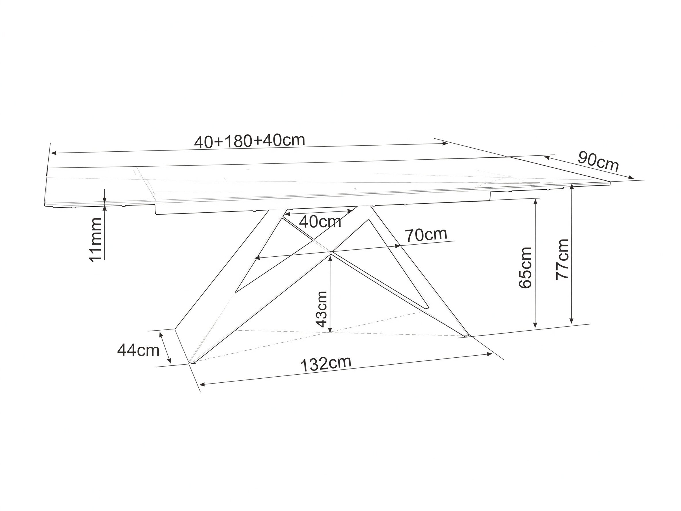 Tafel Detroit 980