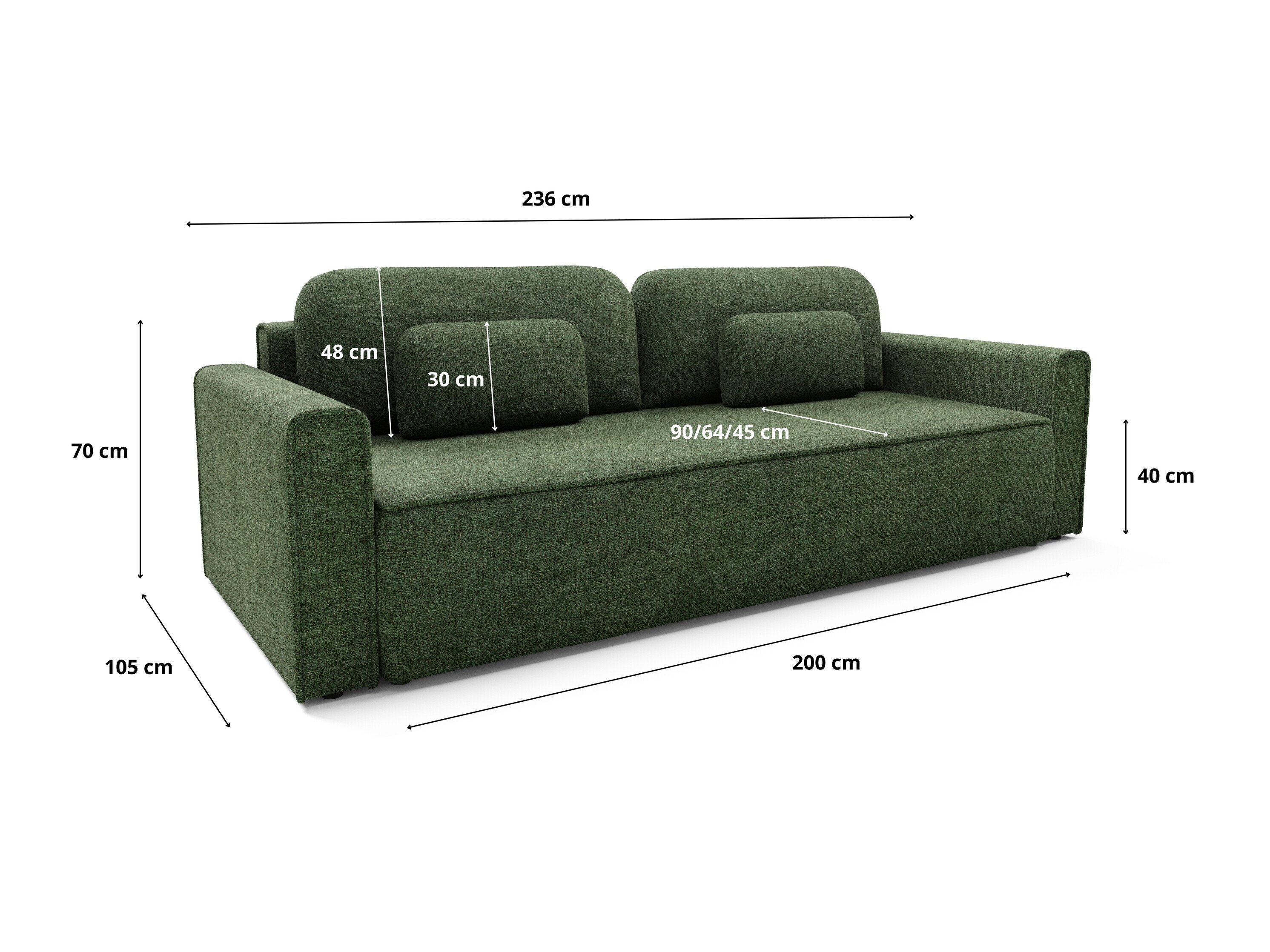 Slaapbank Franklin 222 (Bella 80)