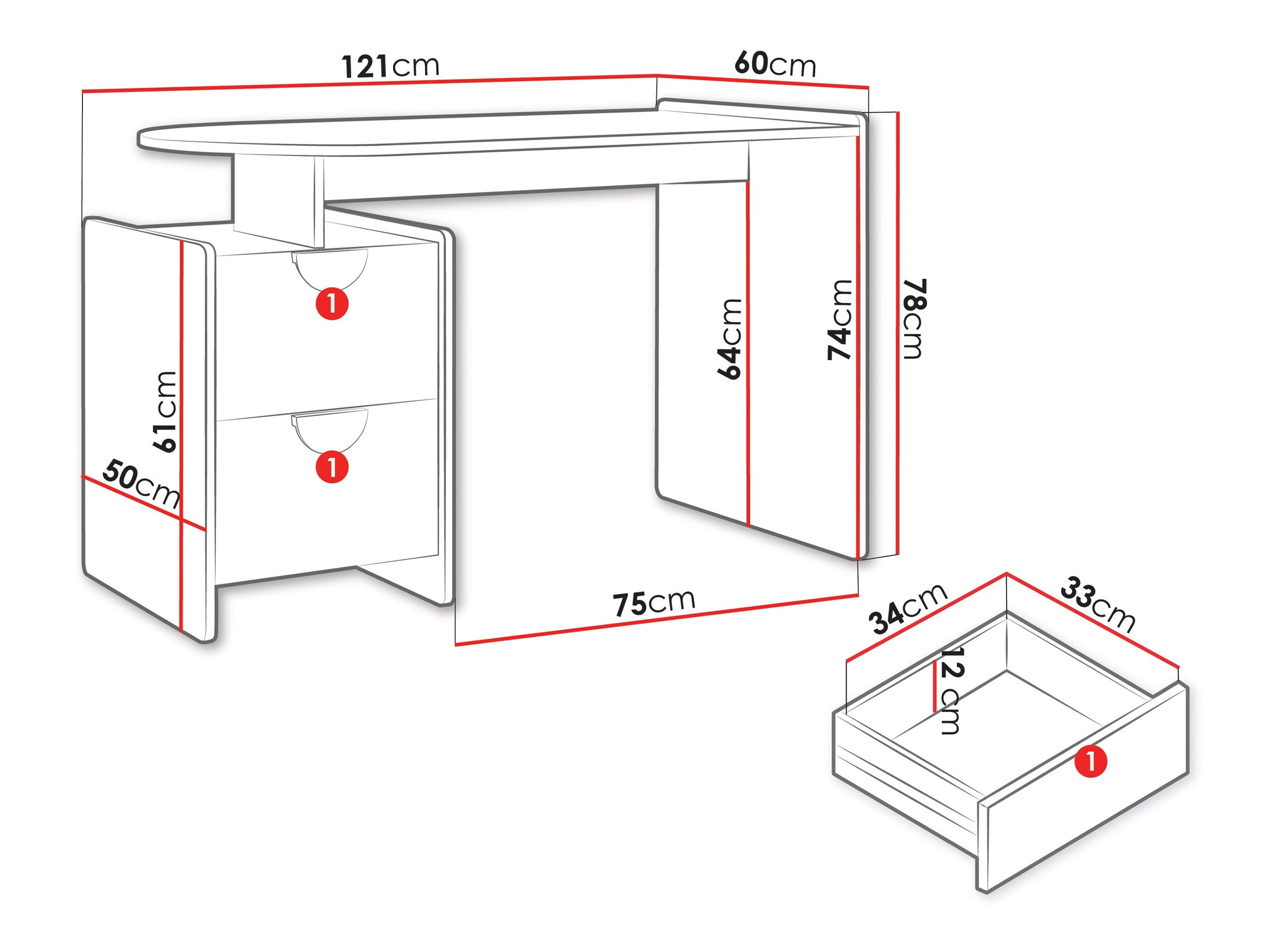 Bureau Fivelbi 110