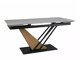 Tafel Detroit 996 (Wit marmer + Eiken)