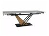 Tafel Detroit 996 (Wit marmer + Eiken)