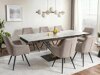 Tafel Detroit 996 (Wit marmer + Eiken)