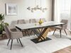 Tafel Detroit 996 (Wit marmer + Eiken)