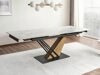 Tafel Detroit 996 (Wit marmer + Eiken)