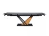 Tafel Detroit 996 (Zwart marmer + Eiken)