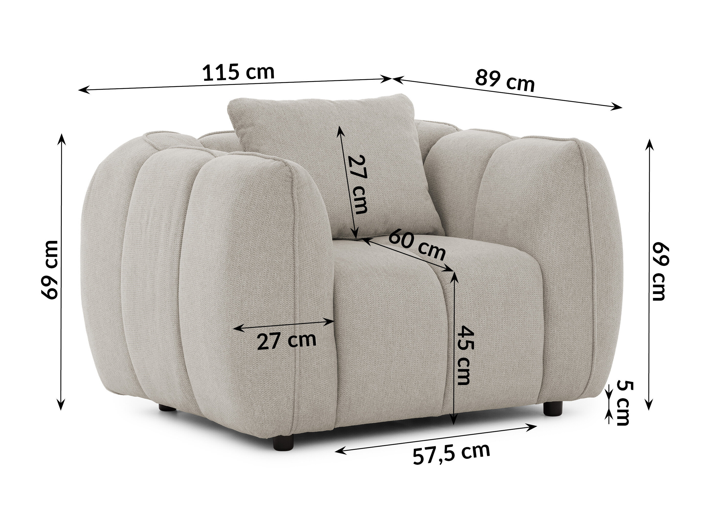 Fauteuil Rocklin 195 (Aragon 20)