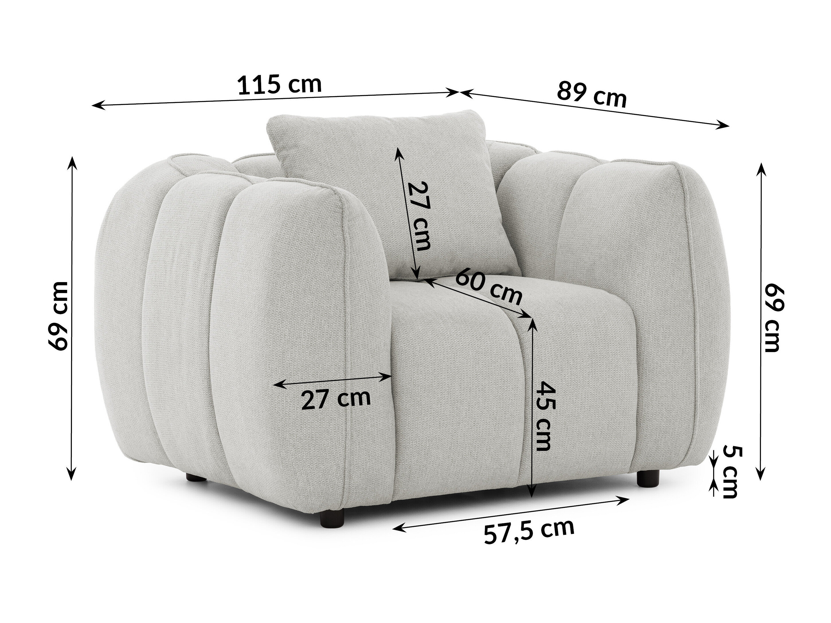 Fauteuil Rocklin 195 (Aragon 80)