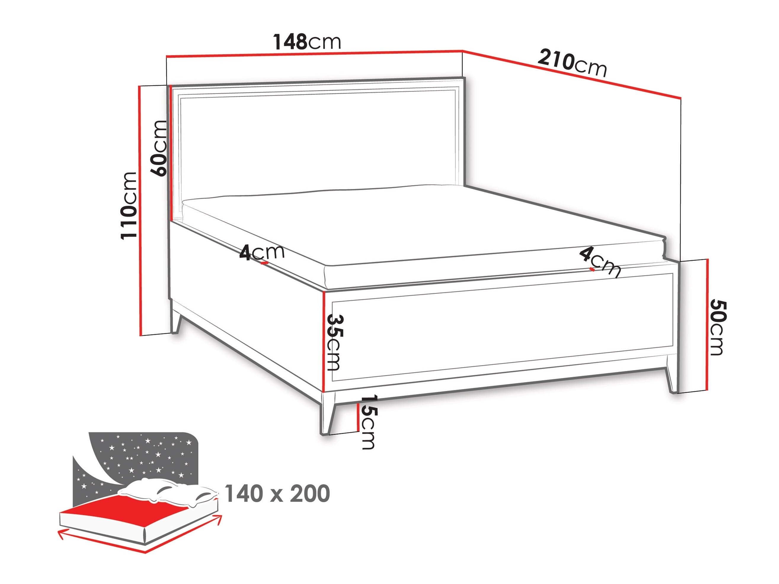 Bed Sonfera 119