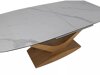 Tafel Detroit 1001 (Eiken + Wit marmer)