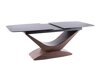 Tafel Detroit 1001 (Notenhout + Grijs marmer)