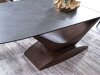 Tafel Detroit 1001 (Notenhout + Grijs marmer)