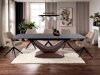 Tafel Detroit 1001 (Notenhout + Grijs marmer)