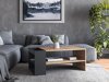 Salontafel Houston 1946 (Zwart + Artisan eiken)