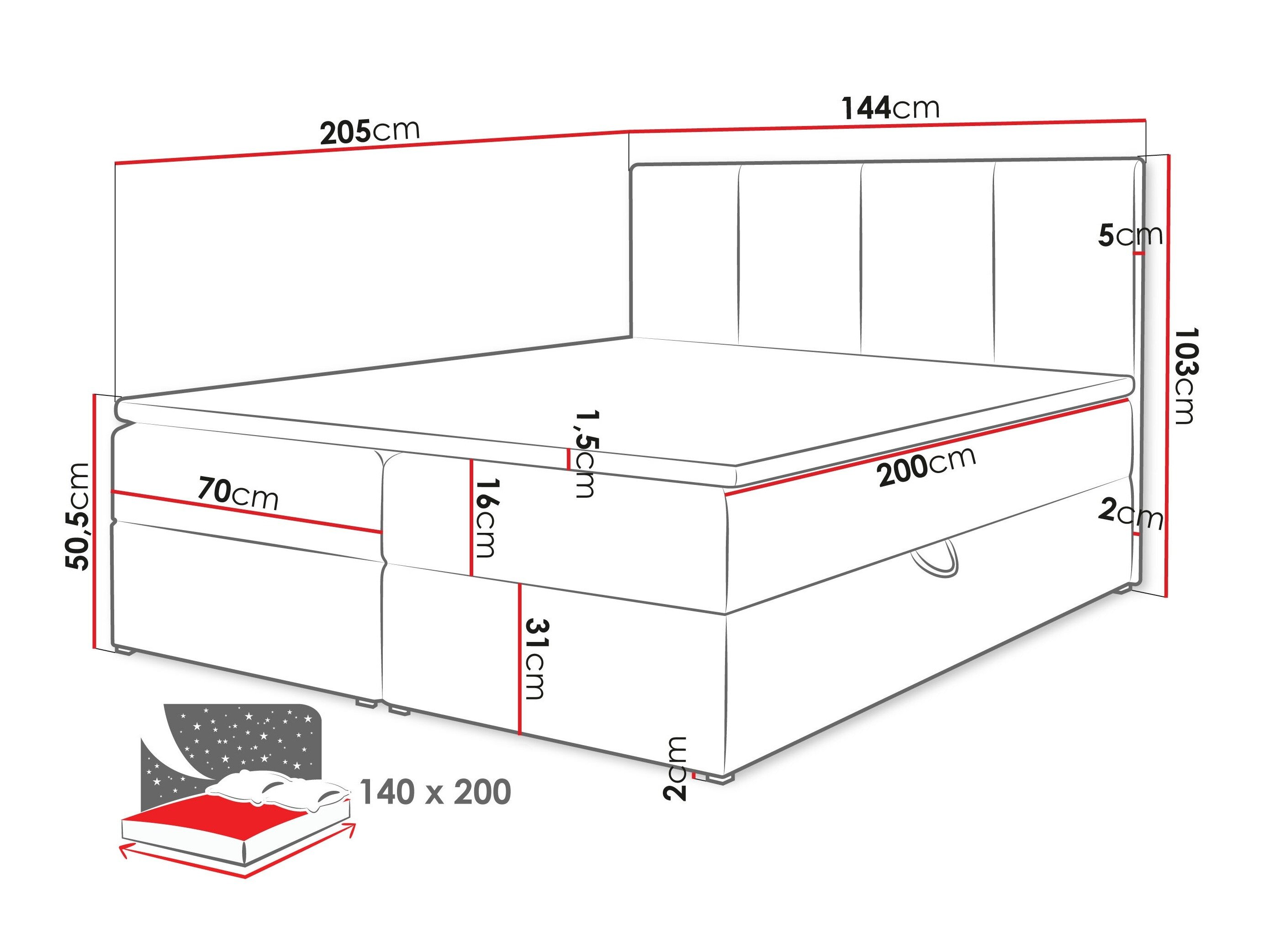 Boxspring Oppidum (Lambi 03)