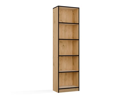 Boekenkast Mandeville 188 (Artisan eiken + Zwart)