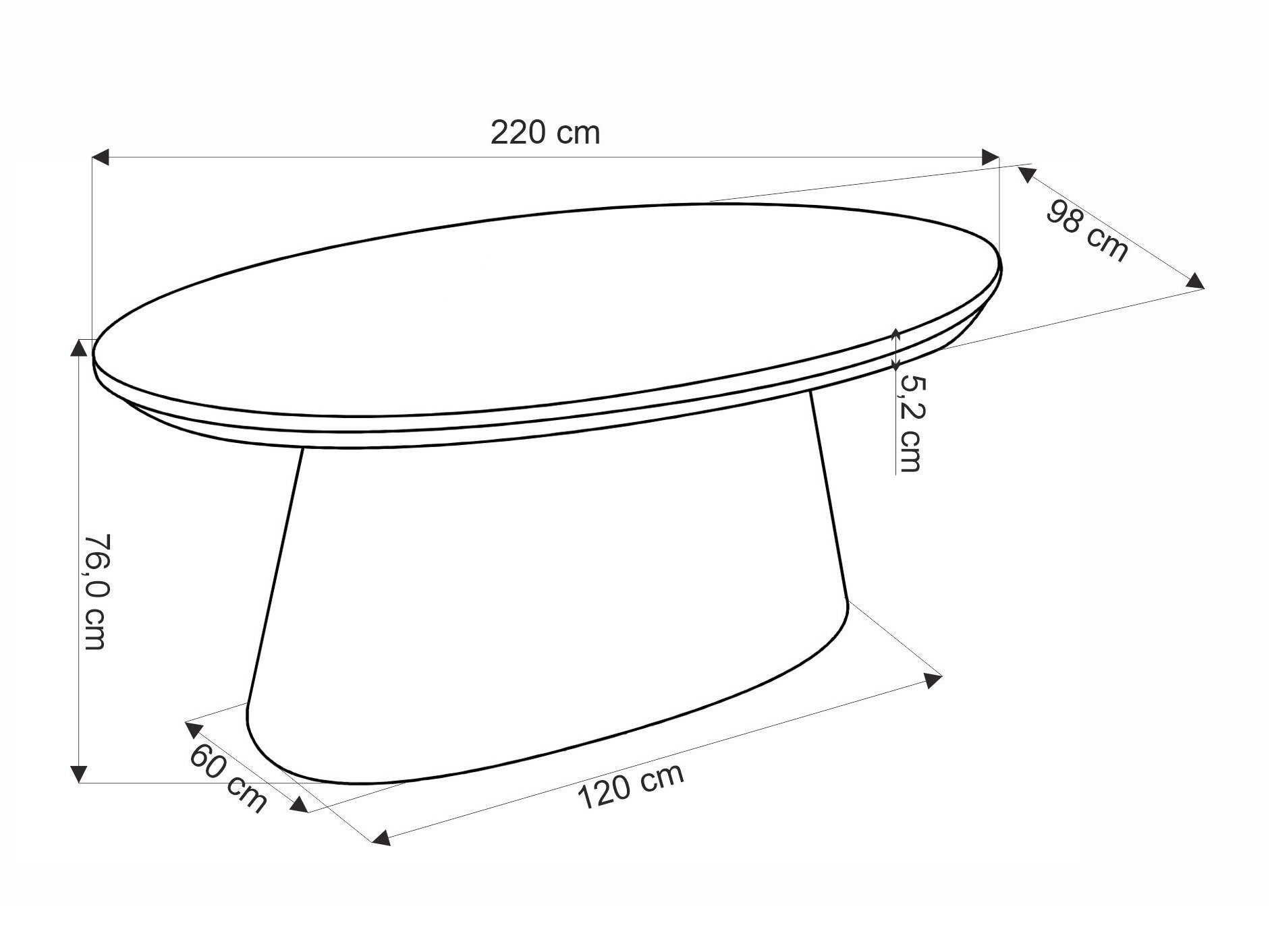 Tafel Houston 2175