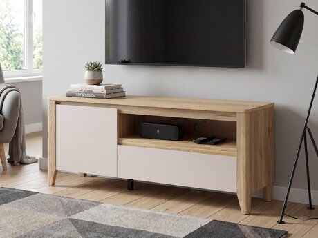 TV-meubel Talduno 100 (Licht eiken + Kasjmier)