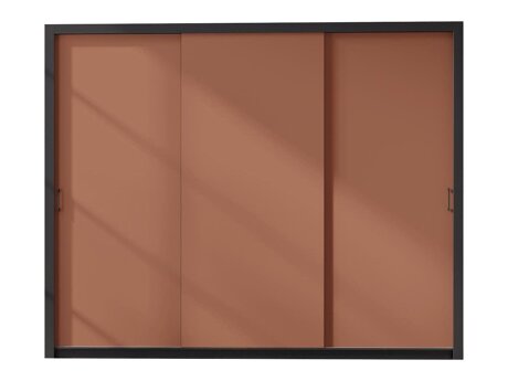 Kledingkast Murrieta 193 (Zwart + Bruin)