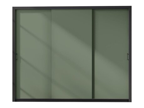 Kledingkast Murrieta 193 (Zwart + Groen)