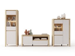 Woonkamerset Talduno 108 (Licht eiken + Kasjmier)