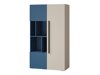 Boekenkast Etruva 104 (Kasjmier + Blauw)