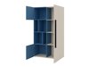 Boekenkast Etruva 104 (Kasjmier + Blauw)