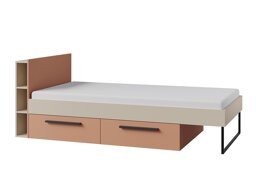 Bed Etruva 110 (Kasjmier + Roze)