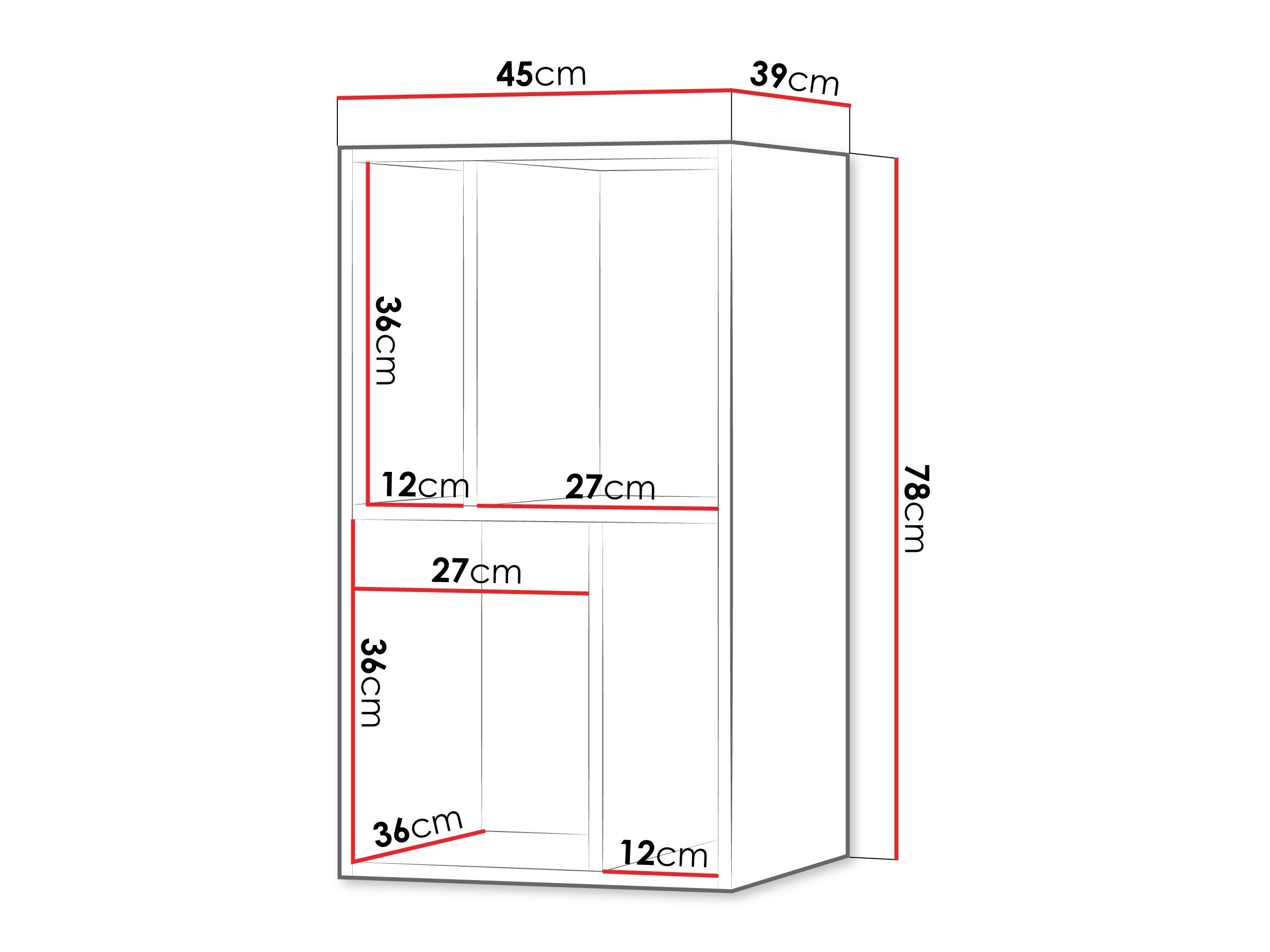 Wandplank Etruva 112 (Blauw)