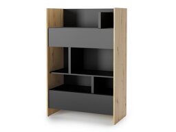 Boekenkast Concept Lenart IX (Artisan eiken + Zwart)