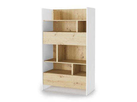 Boekenkast Concept Lenart X (Wit + Artisan eiken)