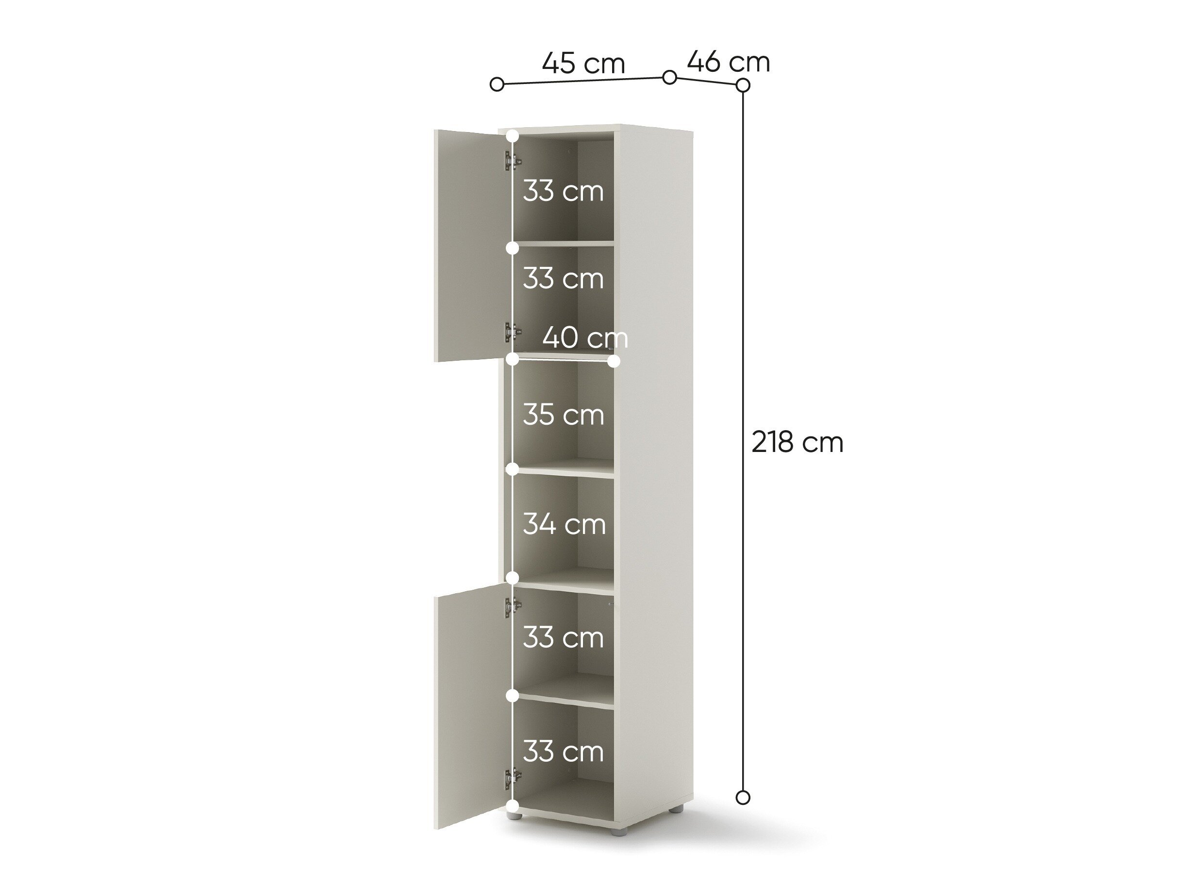Boekenkast Concept Lenart III (Donkere eik)