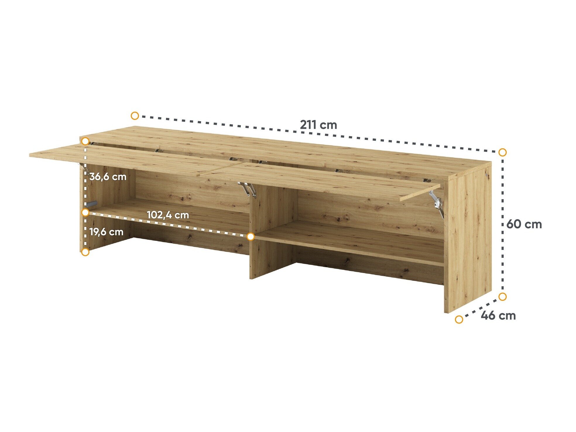 Dressoir Concept Lenart III (Artisan eiken)