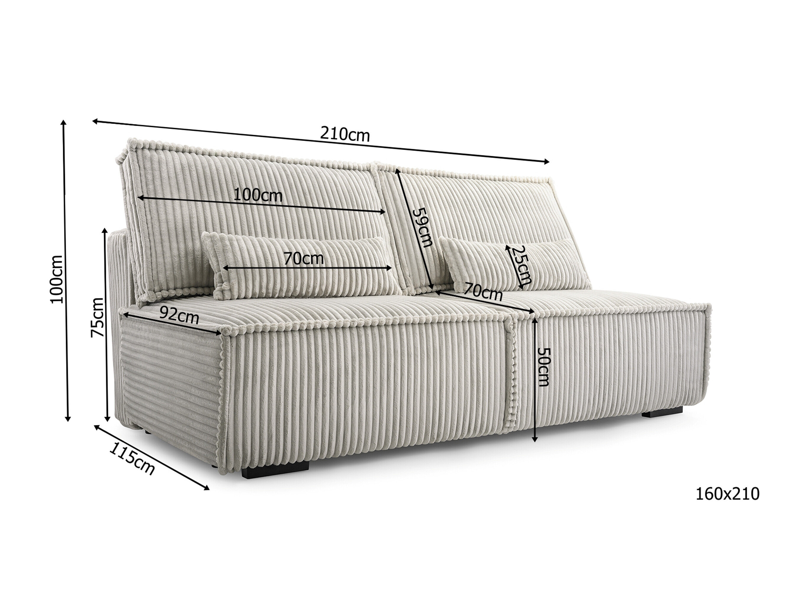 Slaapbank Lufkin 147 (Tilia 17)