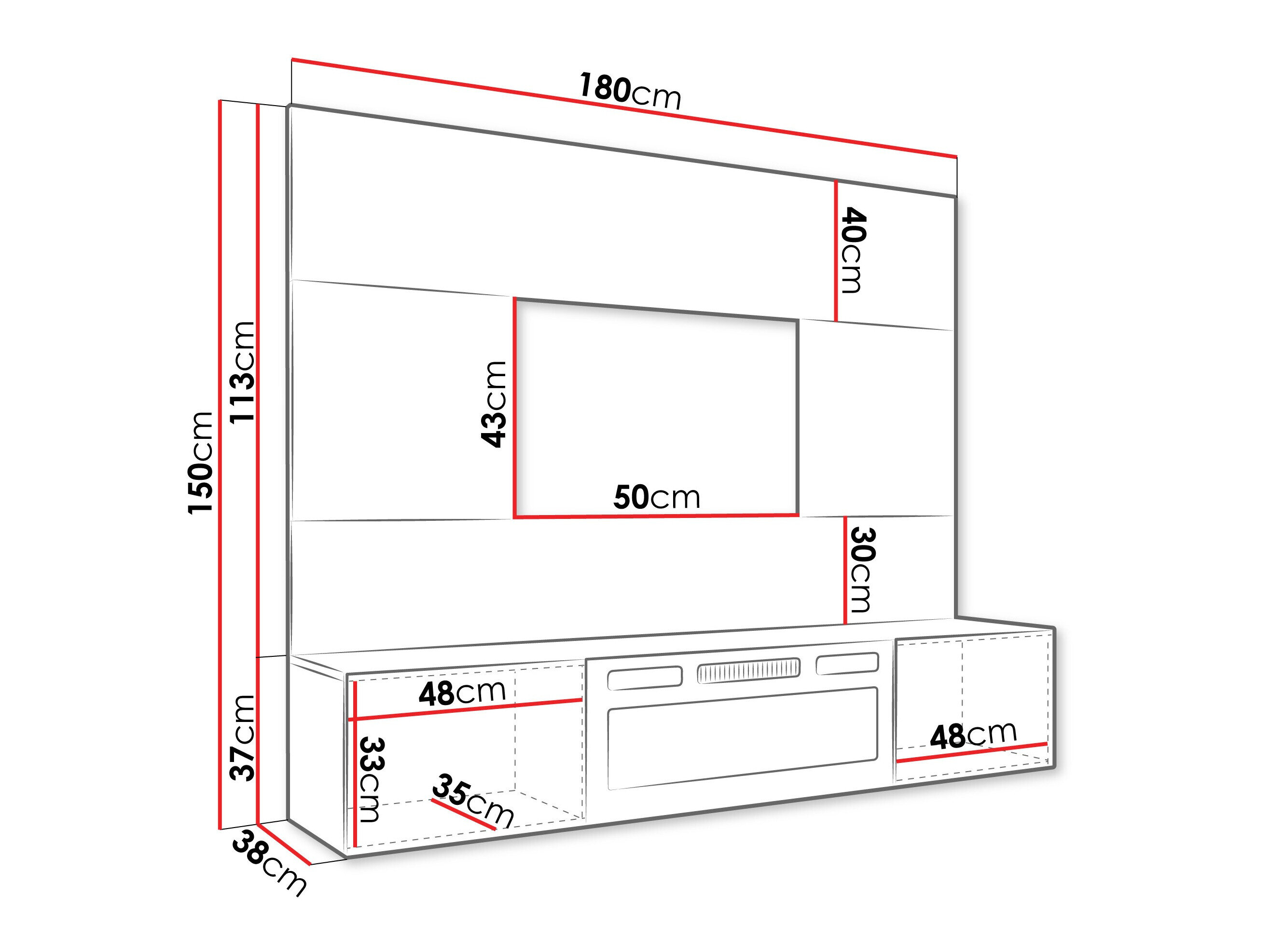 Woonkamerset Comfivo Salix VII (Beige + Cremona eiken)