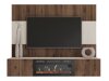 Woonkamerset Comfivo Salix VII (Notenhout + Licht Travertine)