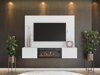 Woonkamerset Comfivo Salix VII (Wit + Wit marmer)
