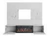Woonkamerset Comfivo Salix VII (Wit + Wit marmer)