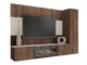 Woonkamerset Comfivo Salix IX (Notenhout + Licht Travertine)