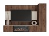 Woonkamerset Comfivo Salix IX (Notenhout + Licht Travertine)