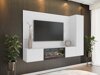 Woonkamerset Comfivo Salix IX (Wit + Wit marmer)