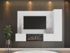 Woonkamerset Comfivo Salix IX (Wit + Wit marmer)